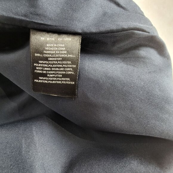 Lili Wang For Lili's Closet Red Navy Textured Sleeveless A-Line Dress Size 12 - Picture 6 of 13